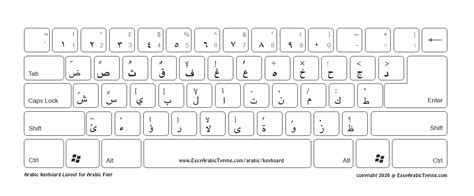 FREE Arabic Keyboard Layout | لوحة مفاتيح عربية | High Quality ideal for printing