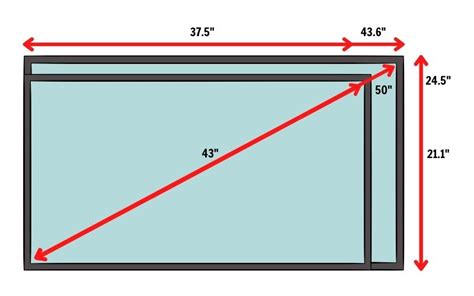 43 Vs 50 Inch TV: Size Comparison (2023), 53% OFF