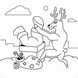 Santa Stuck In The Chimney coloring Page  ColouringPages sketch template