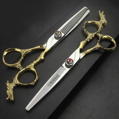 Dragon hairdressing Scissors 6.0 professional hair scissors brands high quality barbershop tools ...