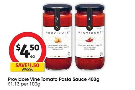 Providore Vine Tomato Pasta Sauce Offer at Coles - 1Catalogue.com.au