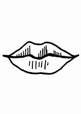 Mouth Coloring Page sketch template