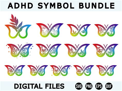 Adhd Butterfly Svg, Adhd Svg, Adhd Butterfly, Neurodiversity Bundle, Neuro Png, Neuro Spicy ...