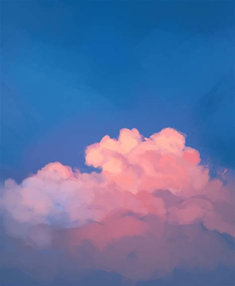 Some fluffy cloud I painted (*´꒳`*)💕 : r/drawing