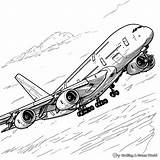 Coloring Airbus A380 Airplane Pages Realistic Planes Airplanes  sketch template