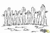 How To Draw A Fence  DrawingNow sketch template