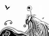 Jack Skellington Coloring Page  Free Printable sketch template