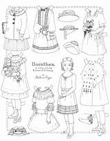 Paper Doll Coloring Page sketch template