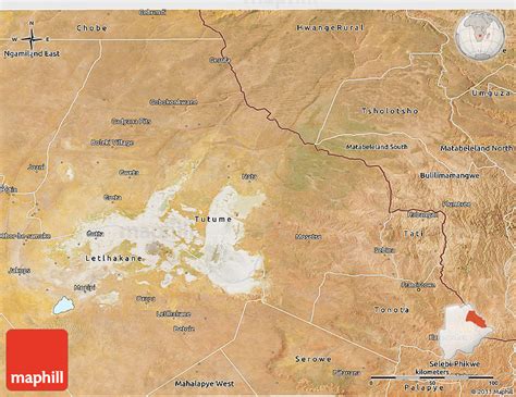 Francistown Botswana Map