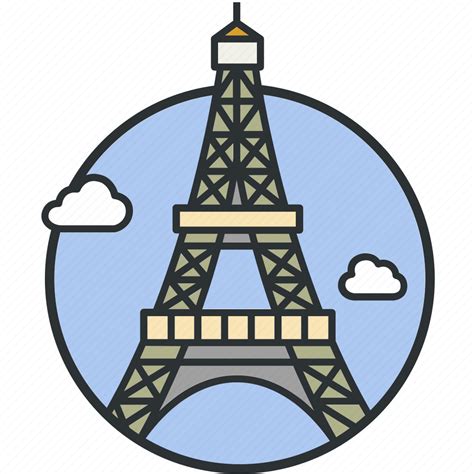 Eiffel, france, landmark, paris, sight, tourism, tower icon - Download ...