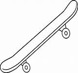 Skateboard Coloring Page sketch template