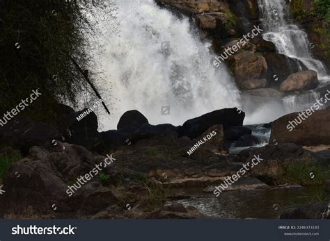 Beautiful Indian Waterfall Western Ghats Stock Photo 2246373183 ...