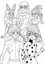 Miraculous Ladybug Coloring Pages Sketch Page sketch template