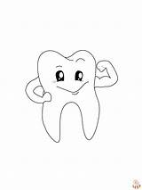 25  Tooth coloring Pages For Kids GBcoloring sketch template