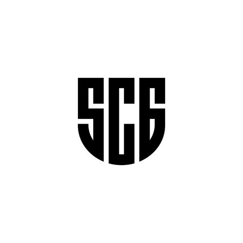 SCG letter logo design in illustration. Vector logo, calligraphy ...