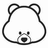 Teddy Bear Face Coloring Page Sketch sketch template