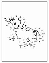 40 Unicorn Dot To Activity Pages For Kids Ages 4–8  Printable sketch template