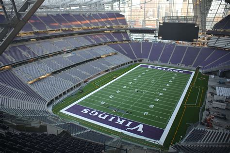 Field Installation now complete at US Bank Stadium. | Minnesota vikings ...