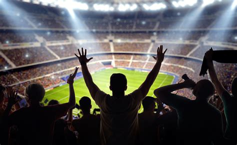 Soccer Fans At Stadium Stock Photo - Download Image Now - iStock