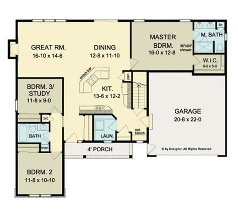 Beautiful Open Floor Plans Ranch Homes - New Home Plans Design
