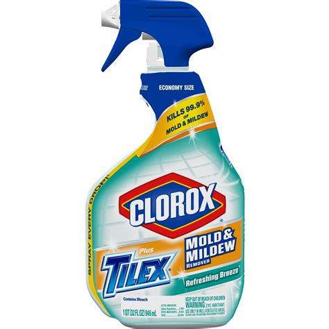 Clorox Plus Tilex Mold and Mildew Remover, Spray Bottle, Refreshing Breeze, 32 Ounce - Walmart.com