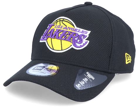 LA Lakers Black Base Black Adjustable - New Era caps - Hatstoreworld.com