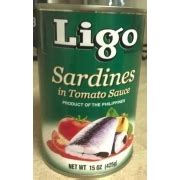 Ligo Sardines In Tomato Sauce: Calories, Nutrition Analysis & More ...