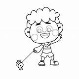 Dibujar Yoyo 3 Para Colorear Imprimir E – ColoringLib sketch template
