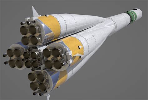 3D r-7 rocket vostok - TurboSquid 1305045