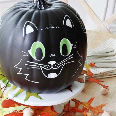 How To Make A Black Cat Pumpkin - Thistle Key Lane