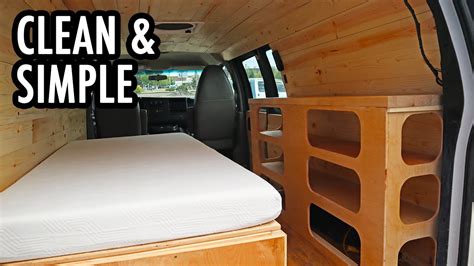 A Clean and Simple Cargo Van Camper Build/Conversion (Chevy Express ...