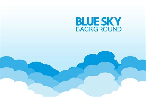 Blue Sky with Clouds Background Vector Graphic by kosunar185 · Creative ...