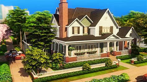 CASARÃO FAMILIAR SUBURBANO - The Sims 4 Speed Build - YouTube