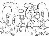 Coloring Pages Of A Horse sketch template