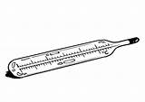 Blank Thermometer Coloring Page sketch template