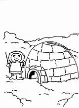 Free Printable Igloo Coloring Pages sketch template