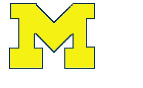 Michigan logo pixel art