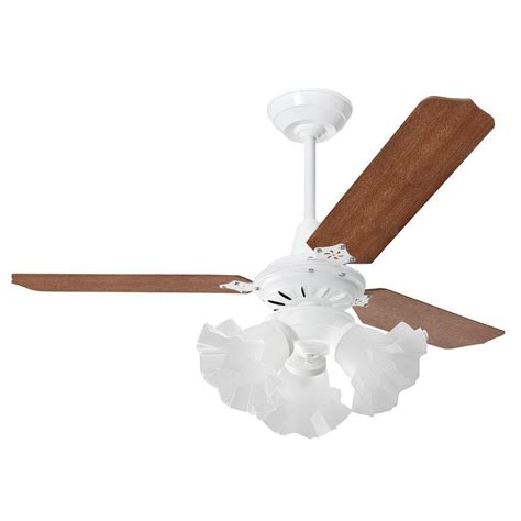 Ventilador de Teto Diamante Branco Loren Sid Pás Mogno M3 - Ventilanet Ventilador de Teto ...