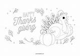 Happy Thanksgiving bubakids coloring Page  BubaKidscom sketch template