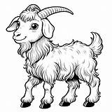 Goat Coloring Pages 7  Gem sketch template