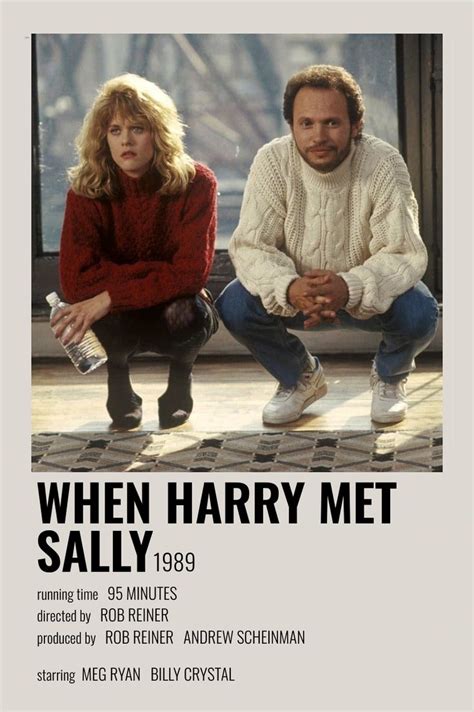 MOVIE POSTER | When harry met sally, Sally movie, Movie posters minimalist