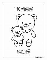 Hoja Para Colorear Te Amo Papá Imprimible Gratis  Fathers Day coloring sketch template