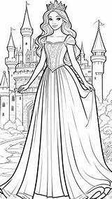 Royal Princess Coloring Page   Раскраски Книжка раскраска sketch template