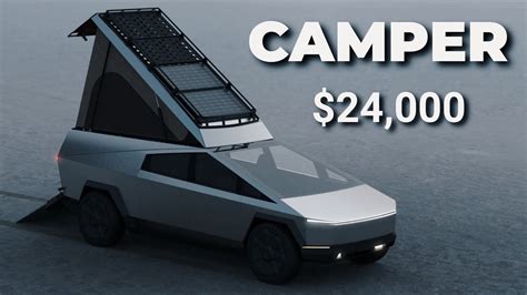 Space Campers Reveals a Wedge Style Camper for the Cybertruck - YouTube