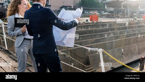 Developer Servey Planning Structure Construction Concept Stock Photo ...