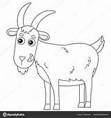 Goat For Coloring Pages sketch template