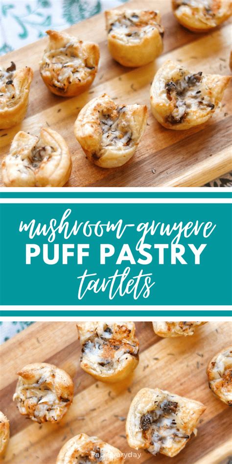 Brie Puff Pastry, Puff Pastry Appetizers, Mushroom Appetizers, Easy Puff Pastry, Savory ...