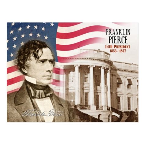 Franklin Pierce - 14th President of the U.S. Postcard | Zazzle.com