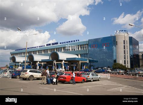 Bucharest Romania Otopeni Airport international departures building ...