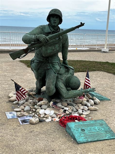 Wounded Soldier Memorial, Omaha Beach - Normandy and the D-Day Landings ...